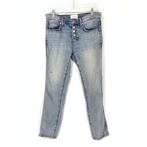 Current Elliott  Jeans Women's Sz 26 Mid Rise Slim Fit Light Wash *FLAWS READ